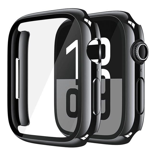 Ultimate Protection for Your Apple Watch: Misxi 2 Pack Hard PC Case with Tempered Glass Screen Protector